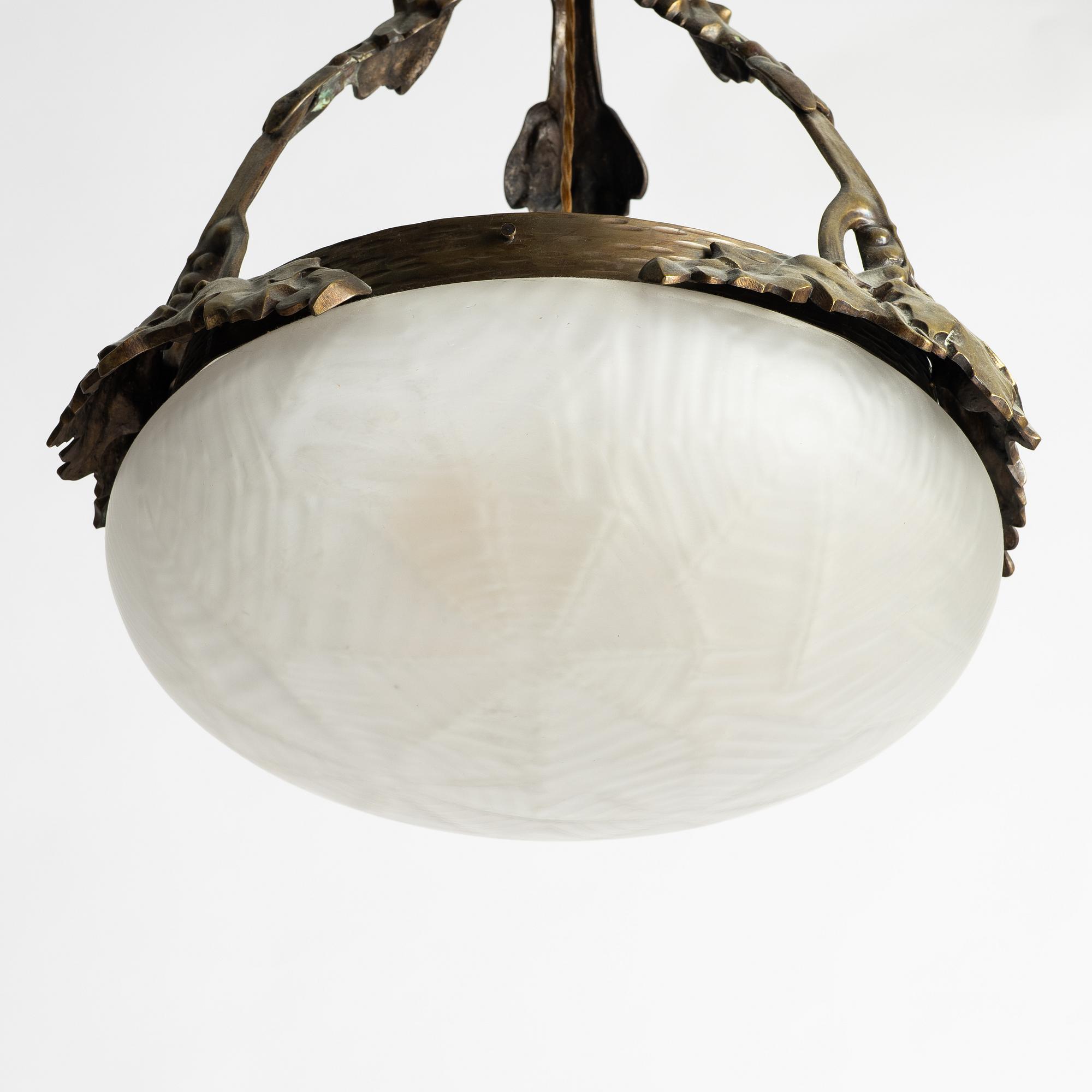 A ceiling lamp, Jugend, early 20th century.