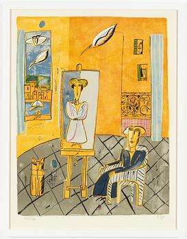 Madeleine Pyk, lithograph in colours, 1994, signed 4035/5000.