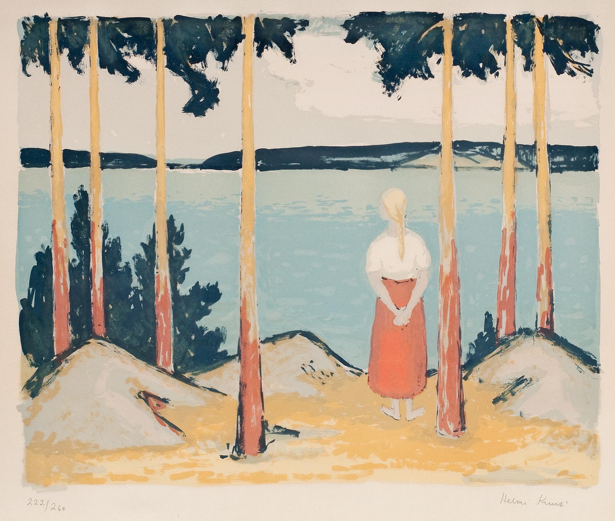 Helmi Kuusi, A GIRL ON THE BEACH.