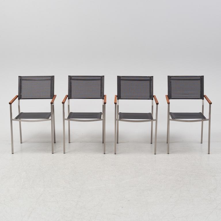 A set of four garden chairs, Gloster, 21st Century.