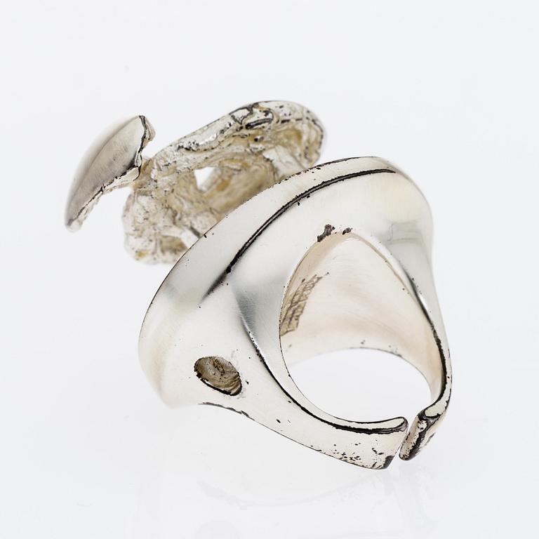 POUL HAVGAARD, RINGAR, 4 st. sterling silver, bl. a. New Born, Wild Rose, Isolation, Lapponia 1970-tal.