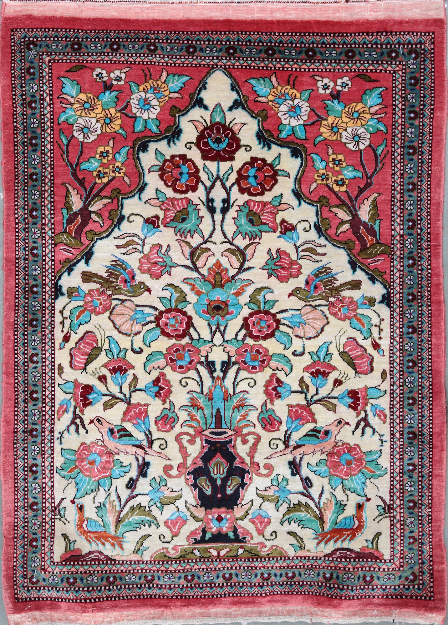 MATTA, old silke Ghom. 76,5x60 cm.