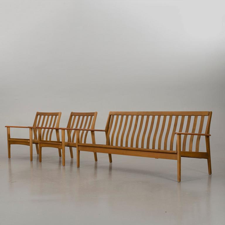 A SOFA AND A PAIR OF ARMCHAIRS "ESBJERG" BY IKEA,  second half of 20th century.