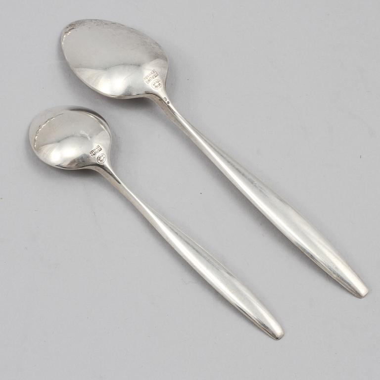 SKEDAR, 25 st, silver, Georg Jensen, Danmark, 1900-tal, vikt 288 g.