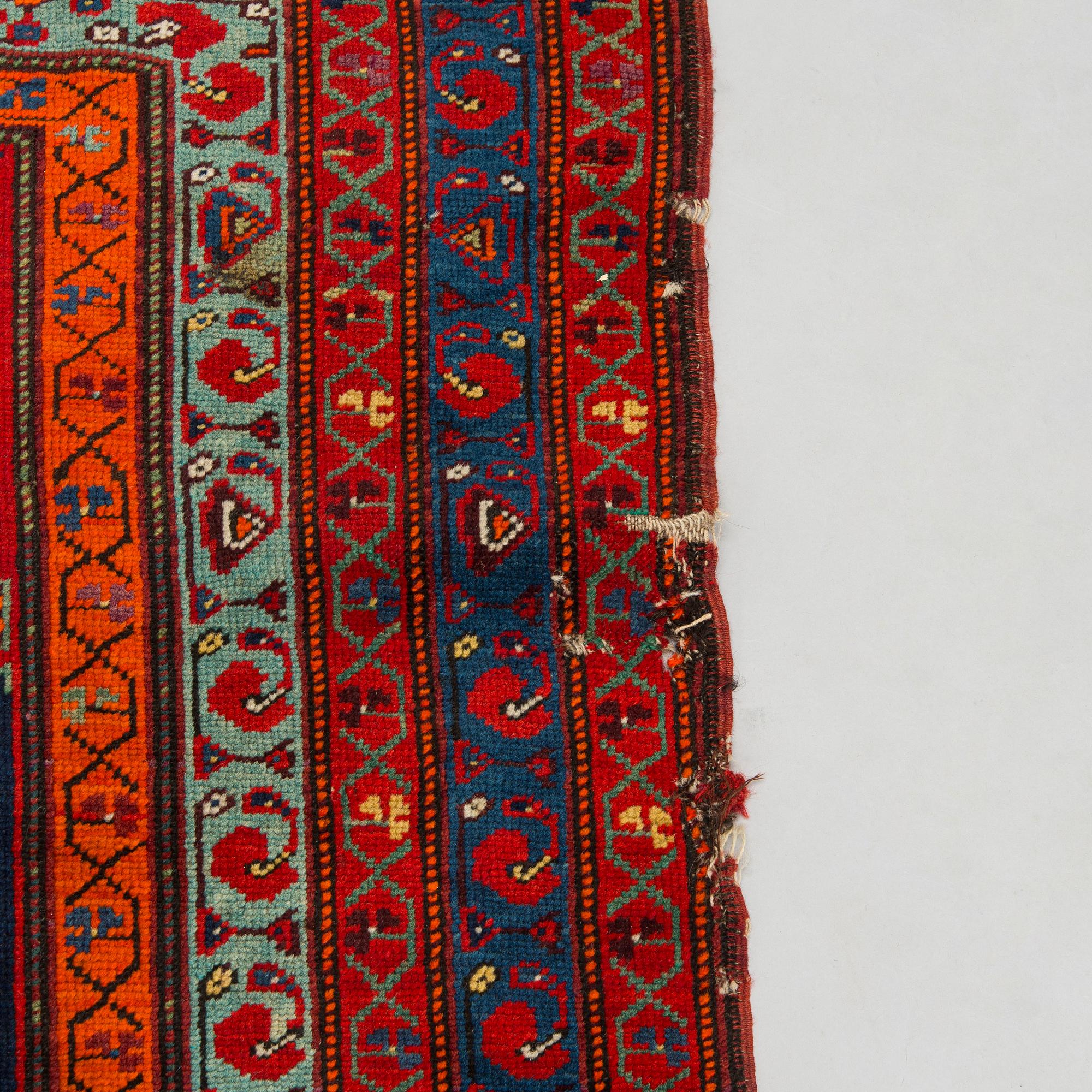 A kazak rug, south caucasus dated, ca. 201 x 135 cm.
