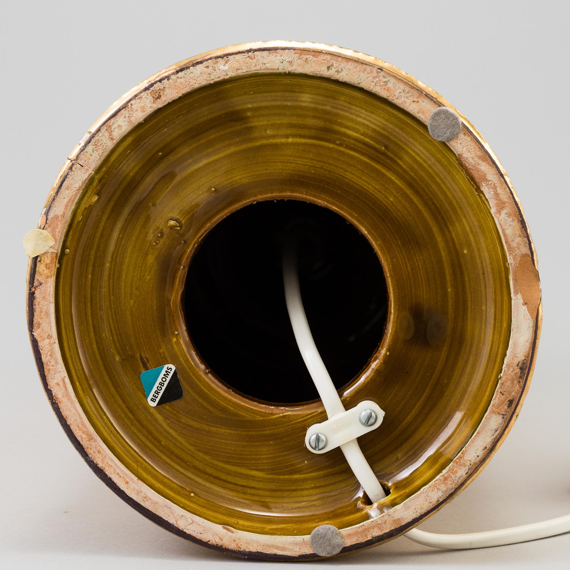 A table lamp, Bitossi for Bergboms, Malmö, 1960´s/70´s.