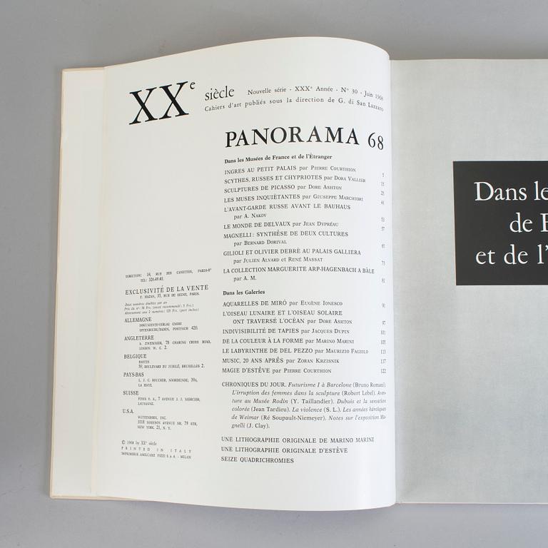 BOOK; XXe Siécle, 7 vol with litographs.