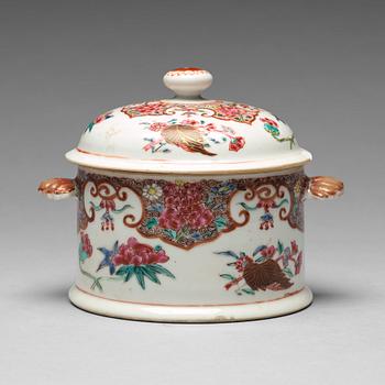 154. A famille rose tureen with cover, Qing dynasty, Yongzheng (1723-35).