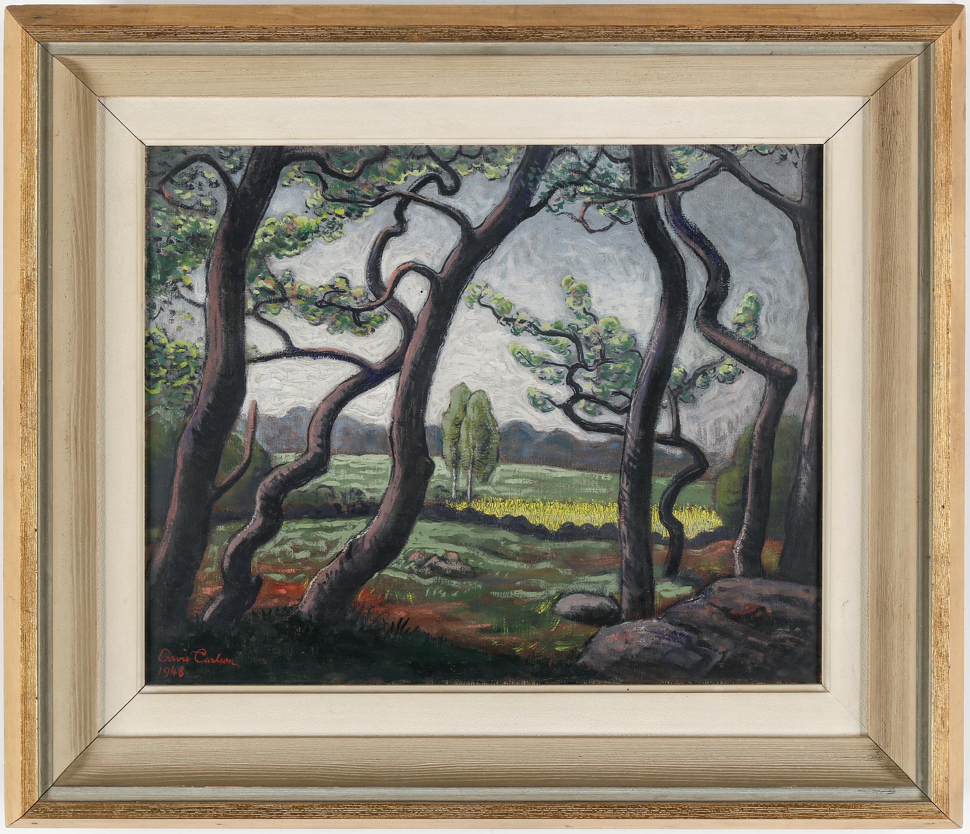 ARVID CARLSON, oil on canvas, signed and dated 1948.