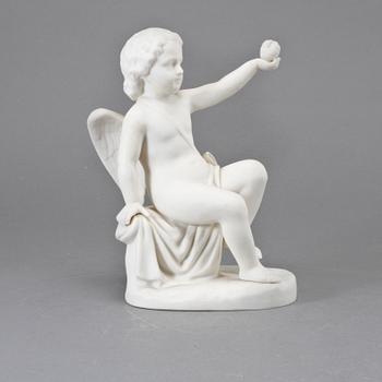 FIGURIN, parian, Gustavsberg, "Amorin", tidigt 1900-tal.