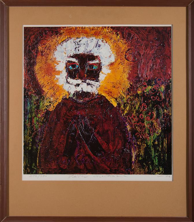 REIDAR SÄRESTÖNIEMI, offset-tryck, signerad och daterad -76, numeroitu 242/300.