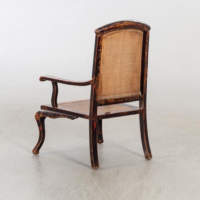 KARMSTOL Kina Kolonial 1800-talets senare del.