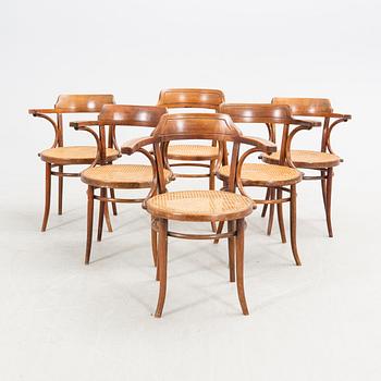 Karmstolar 6 st Ligna och Thonet 1900-talets början.