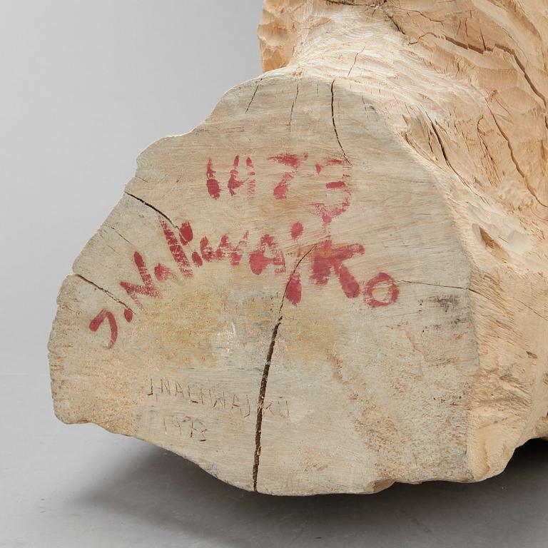 JAN NALIWAJKO, skulptur, trä, signerad och daterad 1973.