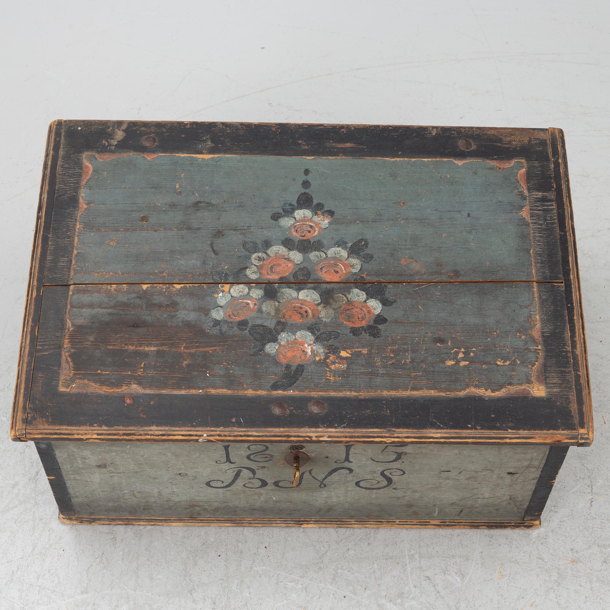 Kista, allmoge, Brunnskog, Värmland, daterad 1815.