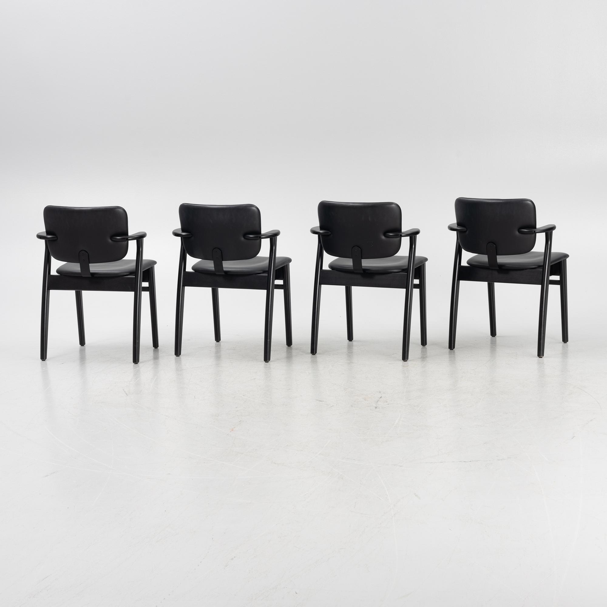 Ilmari Tapiovaara, stolar, 4 st, "Domus", Artek, Finland.