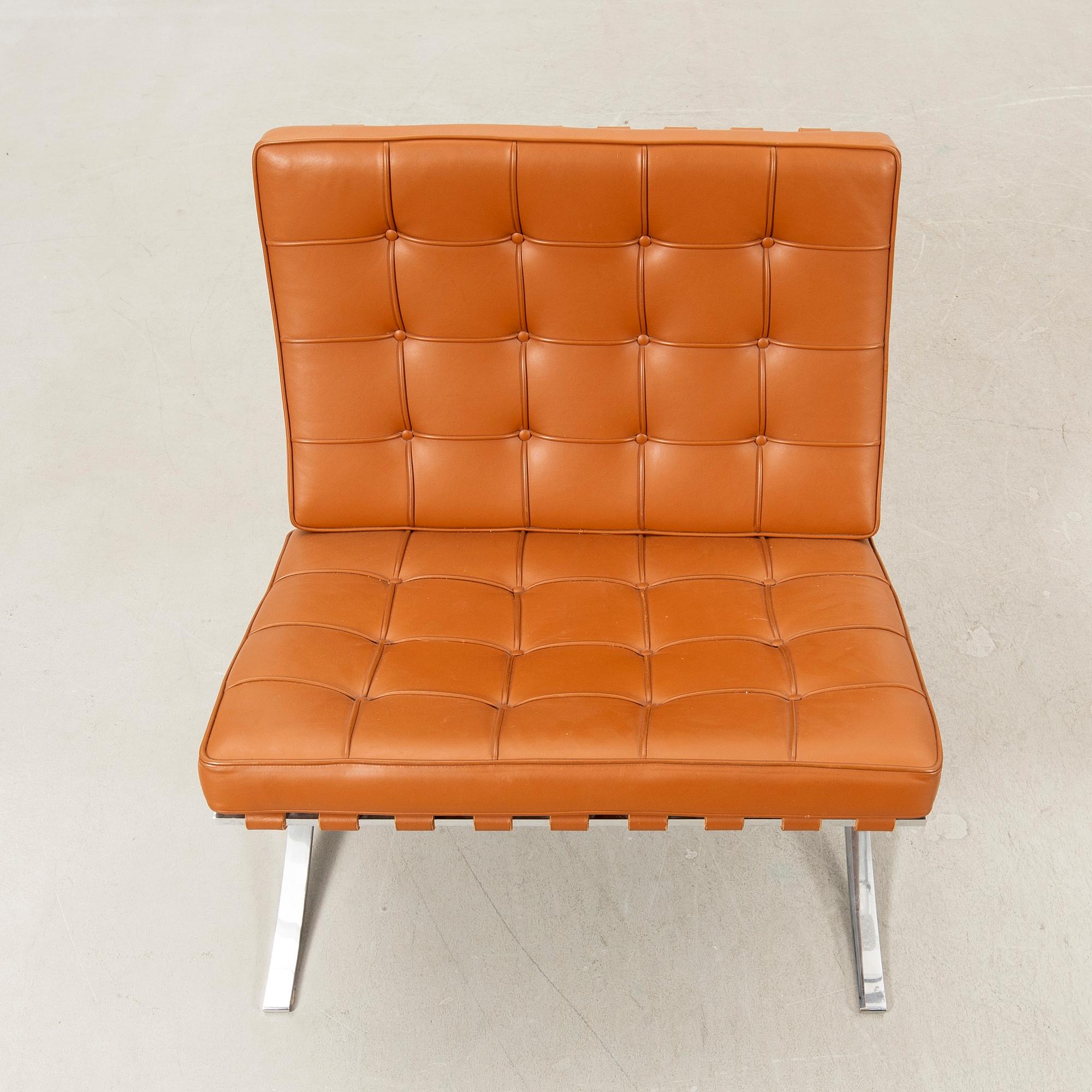 Ludwig Mies van der Rohe, armchair, "Barcelona", Knoll Studio.