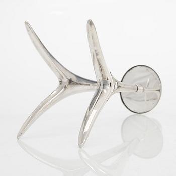 Anna-Greta Eker, A silver candlestick for Auran Kultaseppä Oy, Turku, 1968.