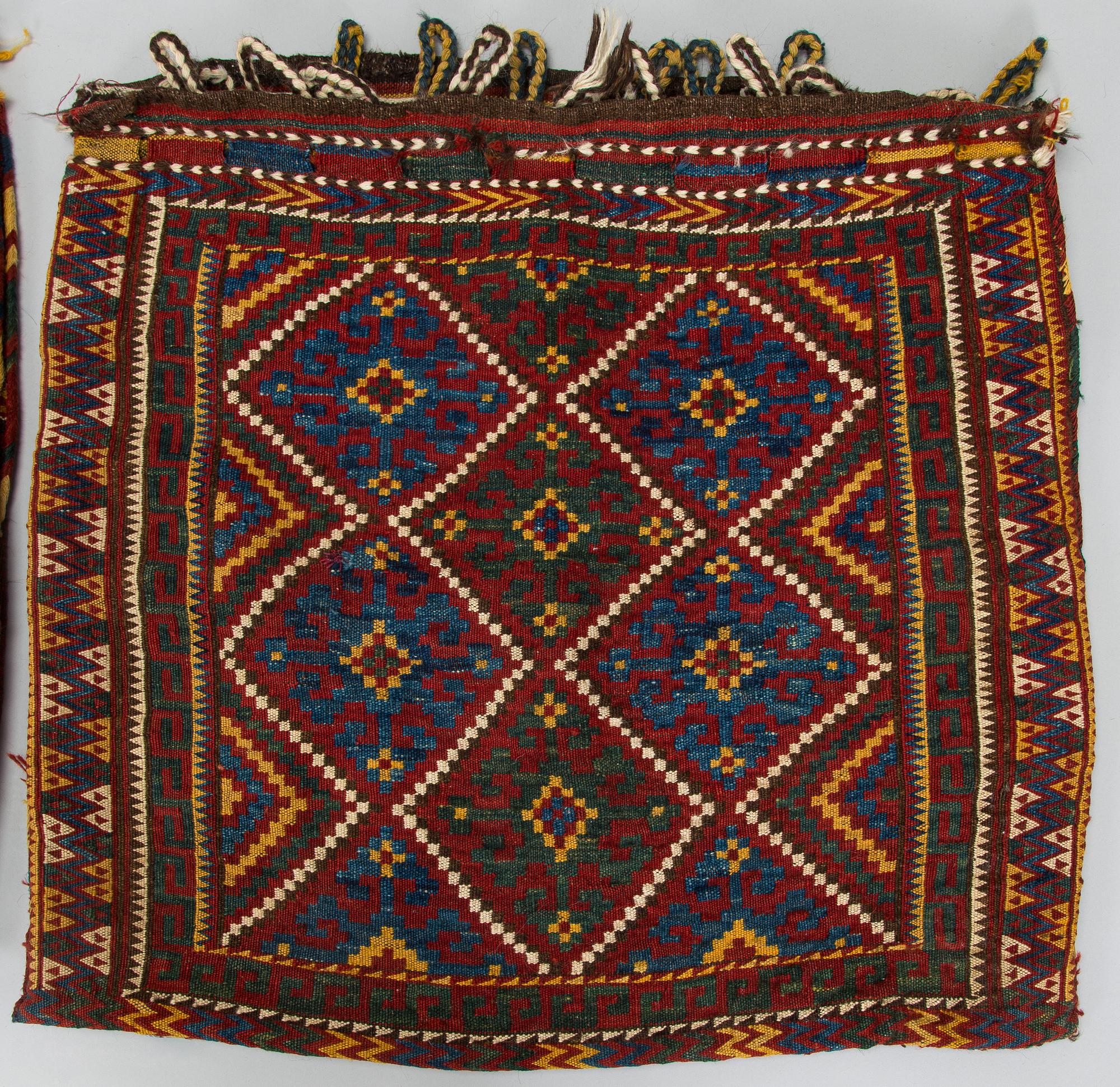 A pair of west persian saddel bags. Circa  150 x 80 cm.