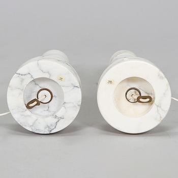 A pair of late 20th century table lamps, Italy.