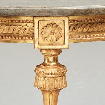 A Gustavian  late 18th century console table.