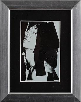 ANDY WARHOL efter, 5 st, färgoffsettryck, ANNOUNCEMENT CARD, Mick Jagger, 1975.