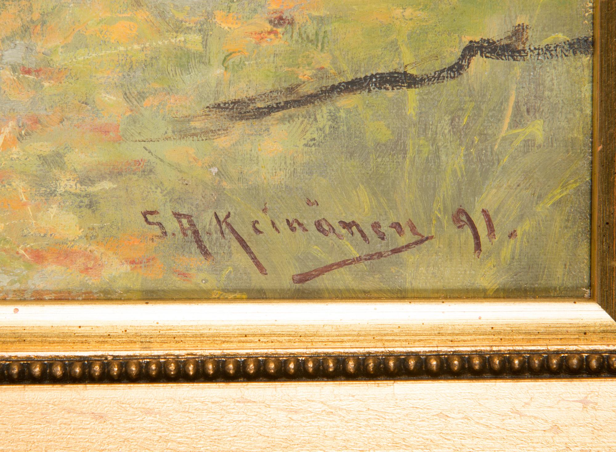 Sigfrid August Keinänen, oil on canvas, signed and dated -91.