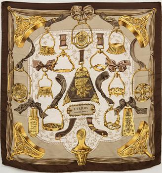 Hermès, scarf "Etriers".