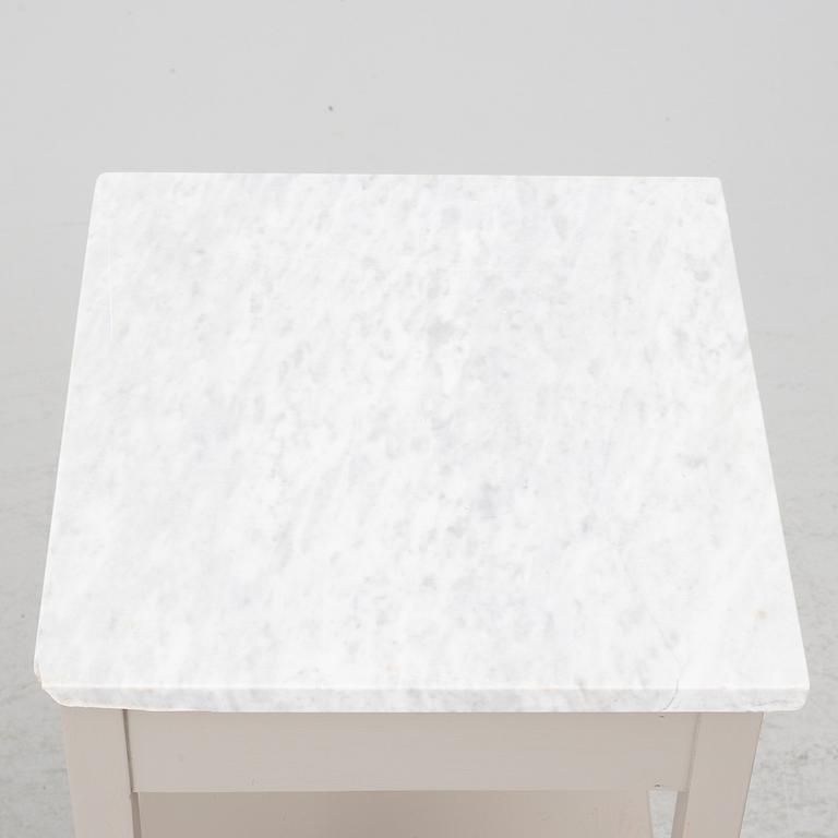 A pair of contemporary bedside tables.