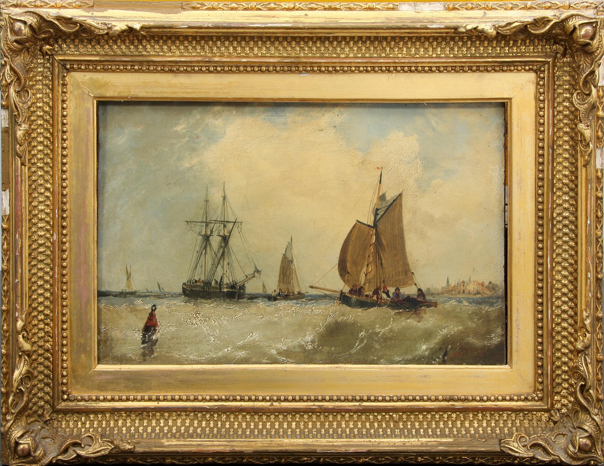 ARTHUR JOSEPH MEADOWS, olja på duk, sign.