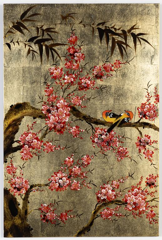 Triptyk, japansk stil, 1900-tal.