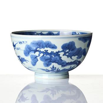 Skål, porslin. Mingdynastin, 1600-tal.