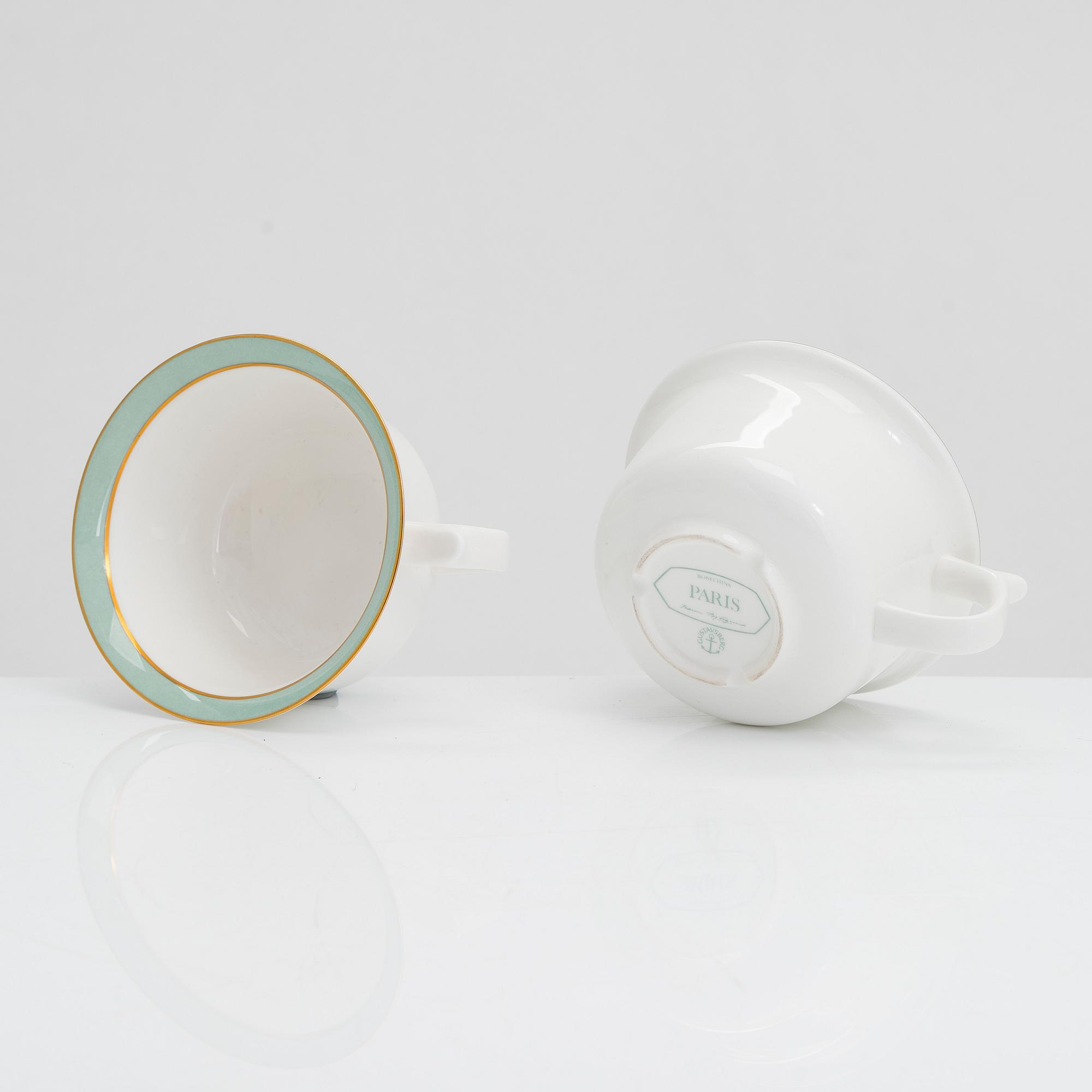 Karin Björquist, a 24-piece 'Paris' porcelain tea/coffee set for Gustavsberg.