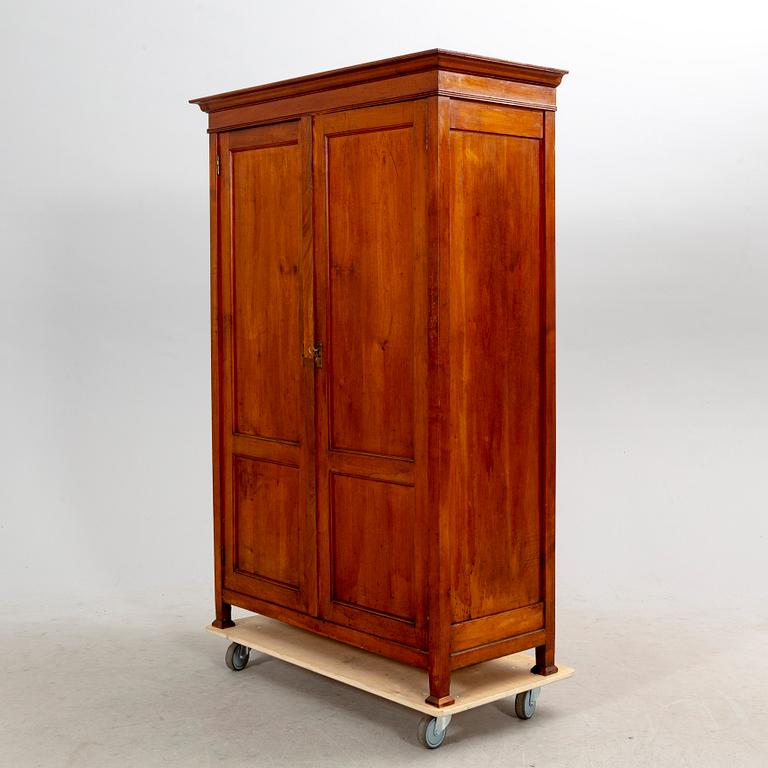 A late 19th century mahogany wardrobe.