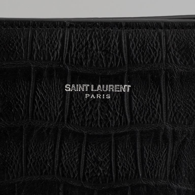 Yves Saint Laurent, a crocodile embossed 'Sac de Jour' leather handbag.