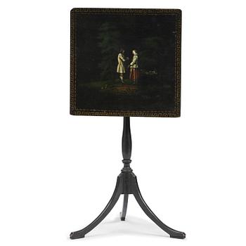 59. A late Gustavian tilt-top table from J. N. Asplinds workshop in Falun (1785-1820).