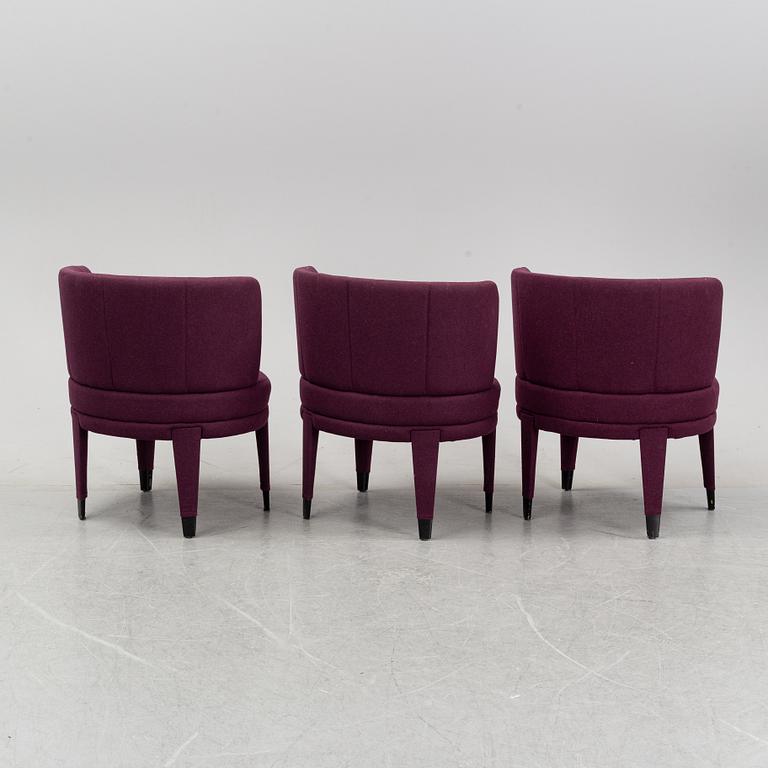 A set of three easy chairs, Fogia.