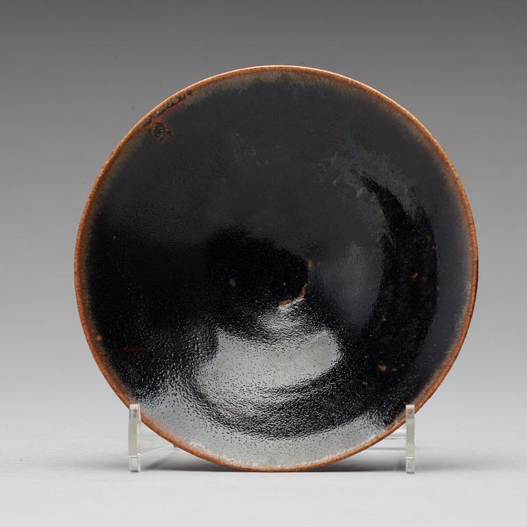 A cizhou type russet-splashed black glazed bowl, Song dynasty (960-1279).