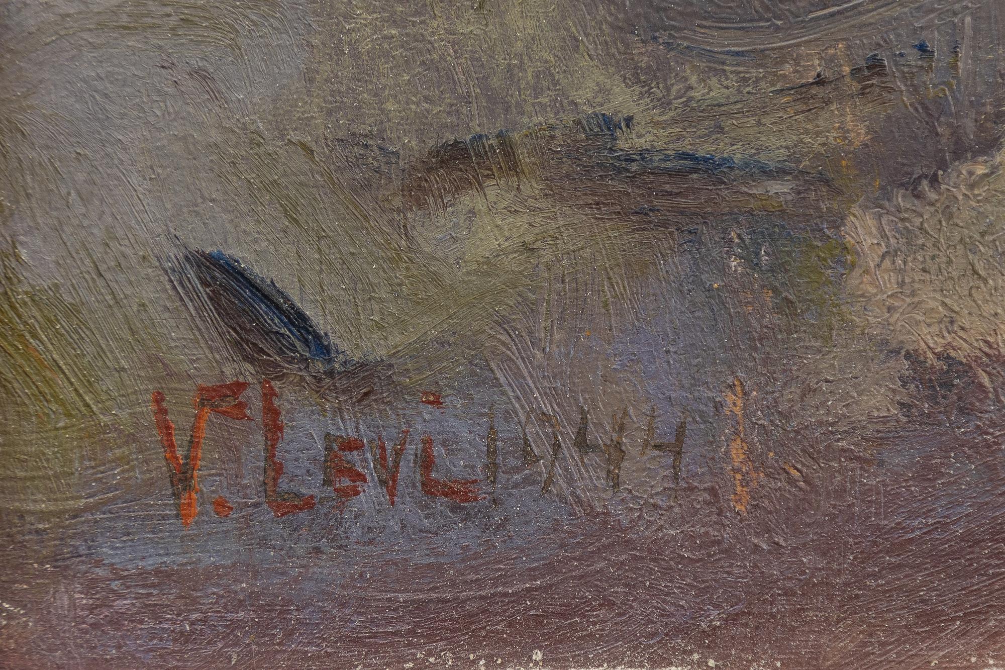 Vasili Levi, Spring Winter Landscape.