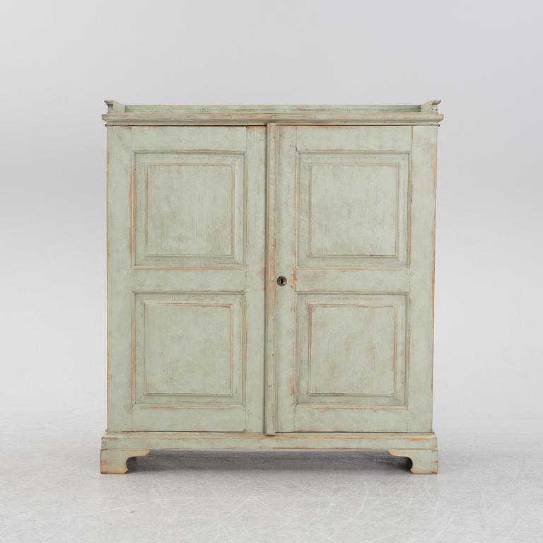 A painted cupboard.