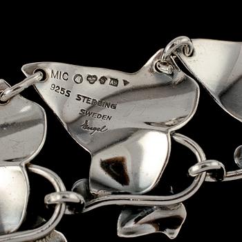 ARMLÄNK, sterlingsilver, Gertrud Engel för A Michelsen, Stockholm, 1951.