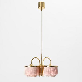 Hans-Agne Jakobsson, a brass ceiling lamp, Hans-Agne Jakobsson AB, Markaryd, Sweden, 1960's/70's.
