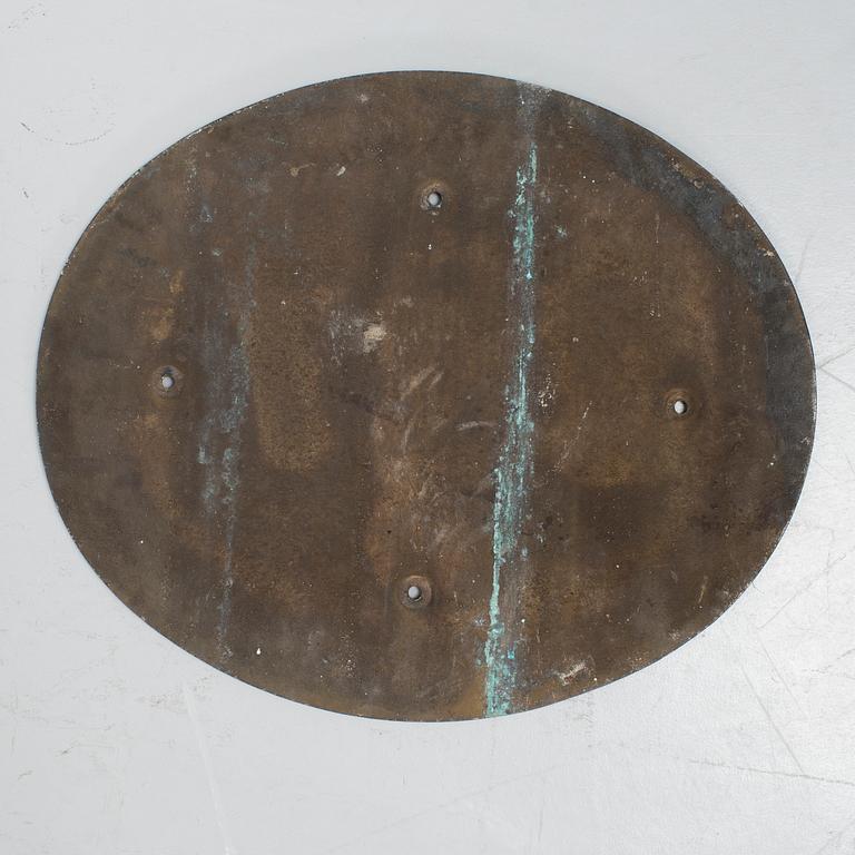 A sign for SJ Statens järnvägar from 1932.
