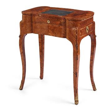 22. A Rococo rosewood parquetry poudreuse by C. Linning (master in Stockholm 1744-79).