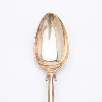 Table spoons, silver, 6 pcs, Mary Chawner (1834-1840), London, England.