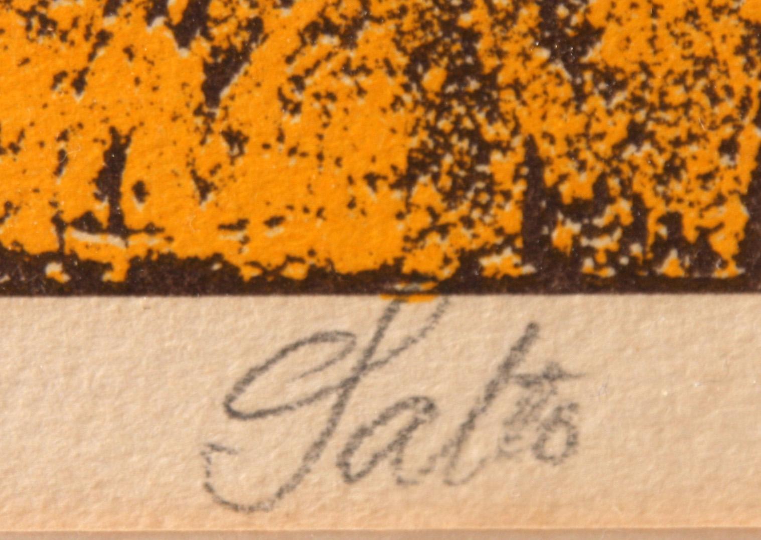 AXEL SALTO, träsnitt, sign, 197/600.