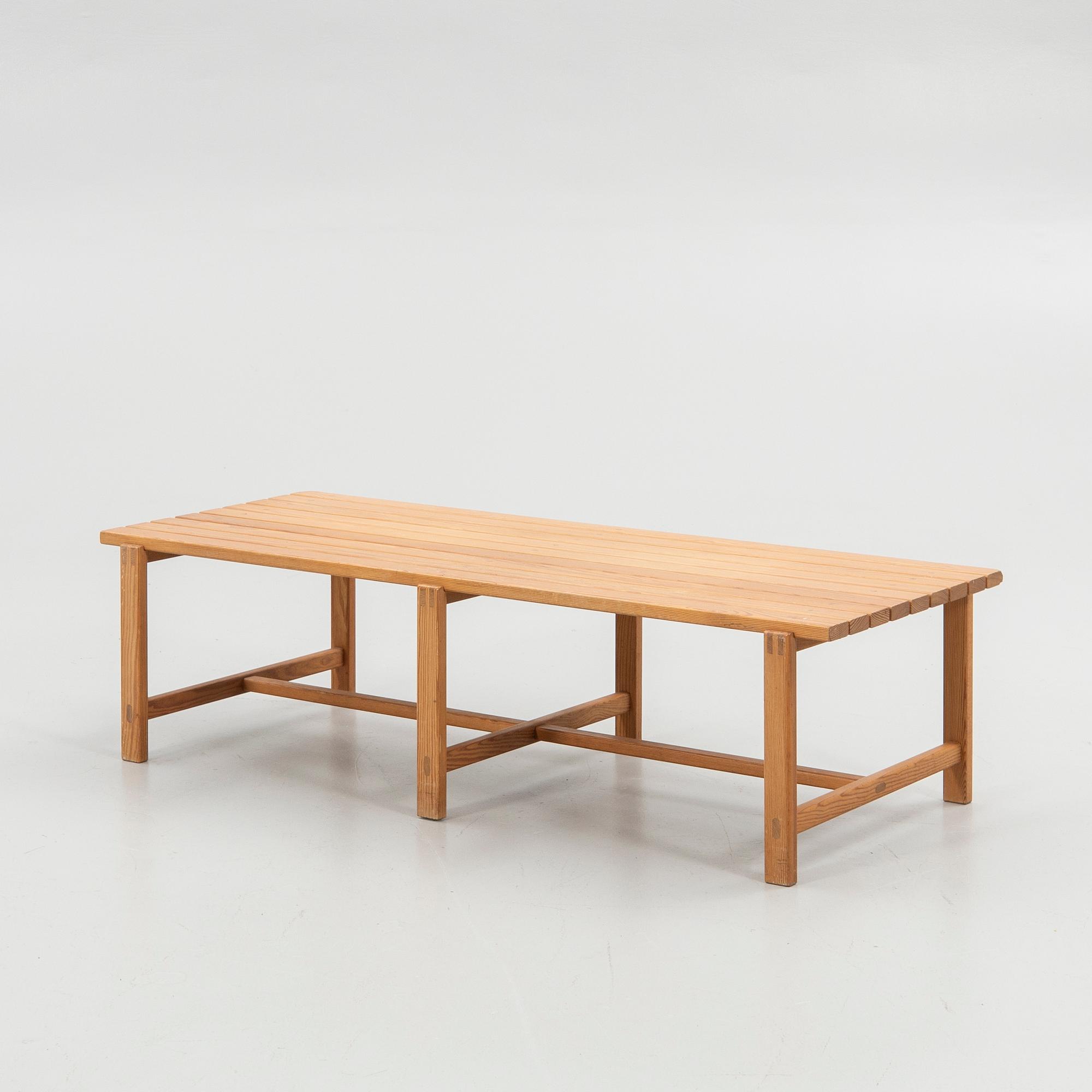Bench, pine, 1970s.