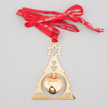 Georg Jensen, Christmas tree decorations, Denmark, 1980s-90s (14 pcs).