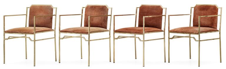 MATBORD samt STOLAR, 4 st, Italien 1970-tal.