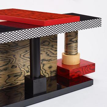 Ettore Sottsass, a "Tartar" console, Memphis, Italy, post 1985.